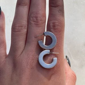 Vintage Sterling Silver Hoops